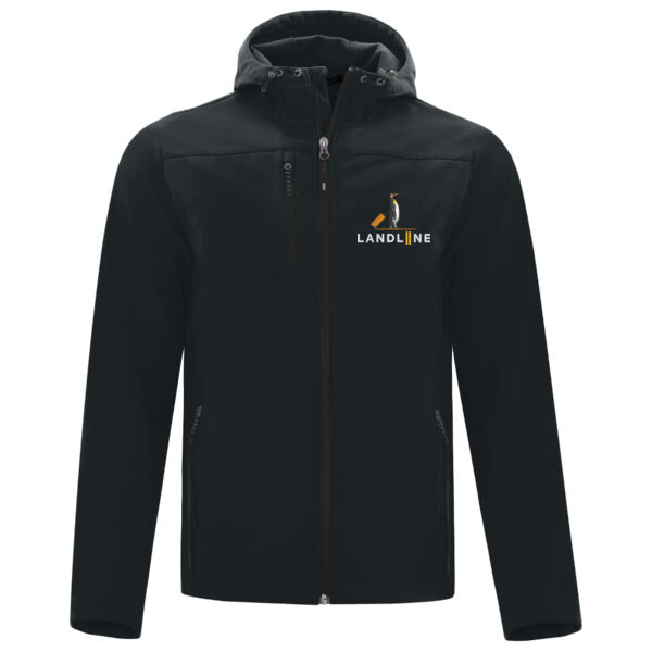 Embroidered Everyday Hooded Water Repellent Stretch Soft Shell Jacket Thumbnail